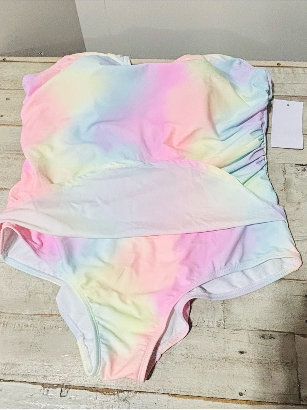 ❤️NWT Meet Curve Pastel Rainbow Bathing Suit-2XL - Picture 7 of 7